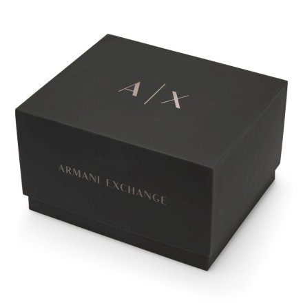 Zestaw zegarek Armani Exchange BANKS i czarna bransoletka AX7147SET