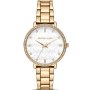 Złoty zegarek damski Michael Kors Pyper logowana tarcza MK4666