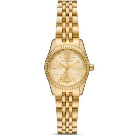 Złoty zegarek damski Michael Kors Lexington z kryształkami MK4741