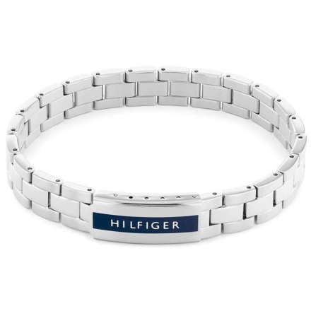 Srebrna bransoletka męska Tommy Hilfiger 2790485 z logo