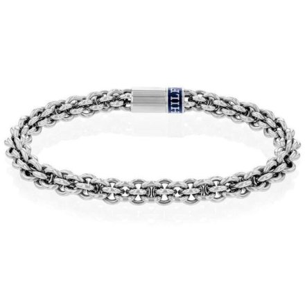 Srebrna bransoletka męska Tommy Hilfiger 2790521 z logo