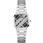 Srebrny zegarek damski Guess Clash tarcza w kratę GW0600L1