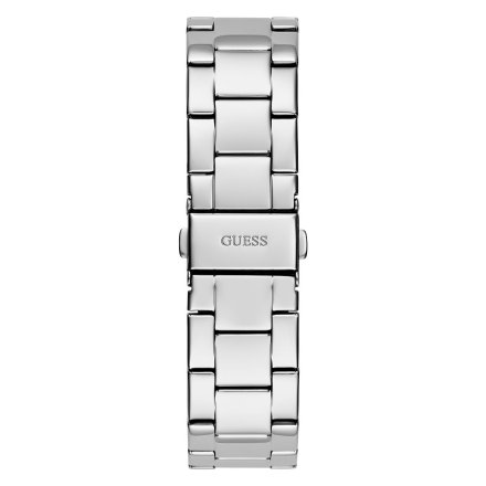 Srebrny zegarek damski Guess Cubed z bransoletką GW0606L1