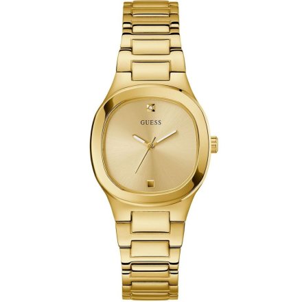 Złoty zegarek damski Guess Eve z bransoletką GW0615L2