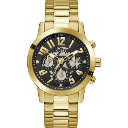 Złoty zegarek męski Guess Parker z bransoletką GW0627G2