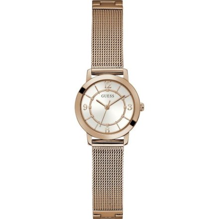 Różowozłoty zegarek damski Guess Melody z bransoletką GW0666L3