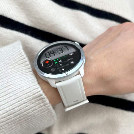 Smartwatch z funkcją rozmowy Rubicon RNCF14 biały srebrny SMARUB252