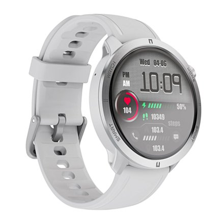 Smartwatch z funkcją rozmowy Rubicon RNCF14 biały srebrny SMARUB252