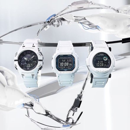 Biały zegarek Casio G-Shock GA-B001SF-7AER