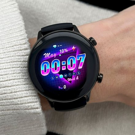 Smartwatch damski z funkcją rozmowy Rubicon RNCF09 czarny SMARUB236