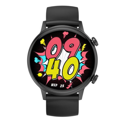 Smartwatch damski z funkcją rozmowy Rubicon RNCF09 czarny SMARUB236