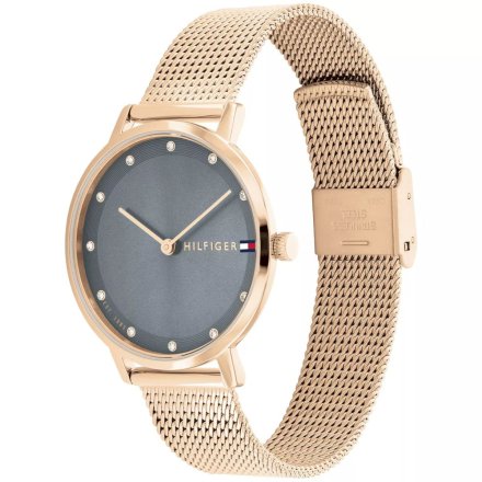 Różowozłoty  zegarek Damski Tommy Hilfiger Pippa 1782669 z bransoletą mesh