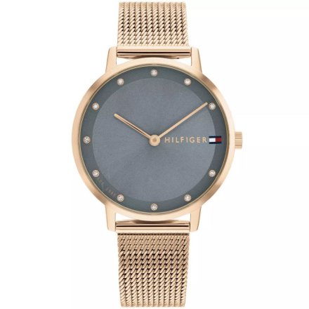 Różowozłoty  zegarek Damski Tommy Hilfiger Pippa 1782669 z bransoletą mesh