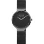 Czarny błyszczący  zegarek  damski Bering Classic MAX RENE 15531-122 z czarna tarczą i  bransoleta.