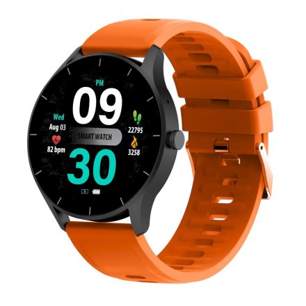 GRAVITY GT2-9 czarny-pomarańczowy smartwatch z funkcją rozmowy