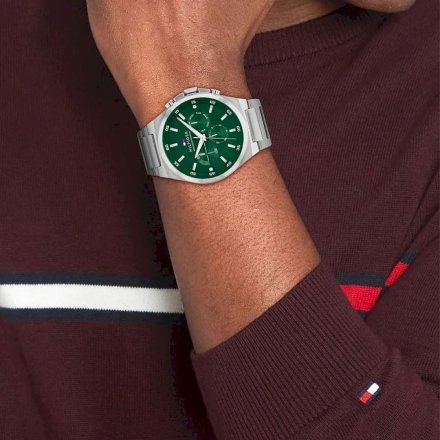 Zegarek Męski Tommy Hilfiger Dexter 1792088 z zieloną tarczą