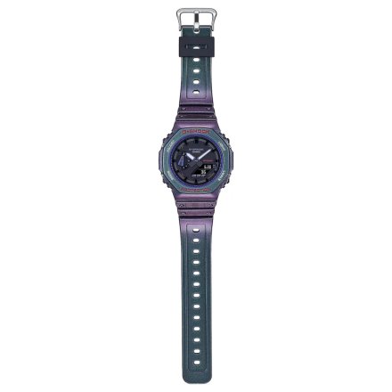Fioletowo-zielony zegarek Casio G-Shock Aim High GA-2100AH-6AER