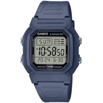 Niebieski zegarek Casio W-800H-2AVES Casio Sport
