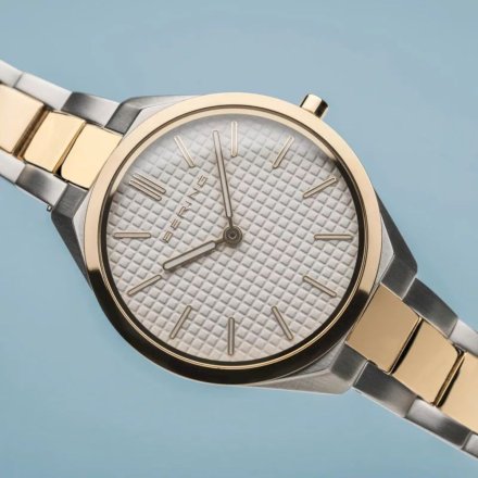 Srebrno-złoty damski  zegarek Bering  17231-704 ULTRA SLIM