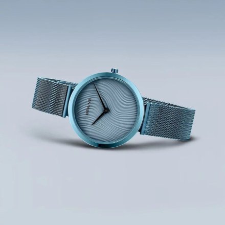 Niebieski damski Bering 18132-CHARITY2 Zegarek  Classic w panterkowa tarcze