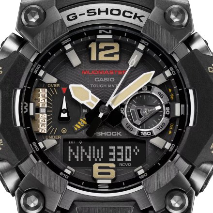 Czarny zegarek Męski Casio G-Shock Mudmaster Carbon Core GWG-B1000-1AER