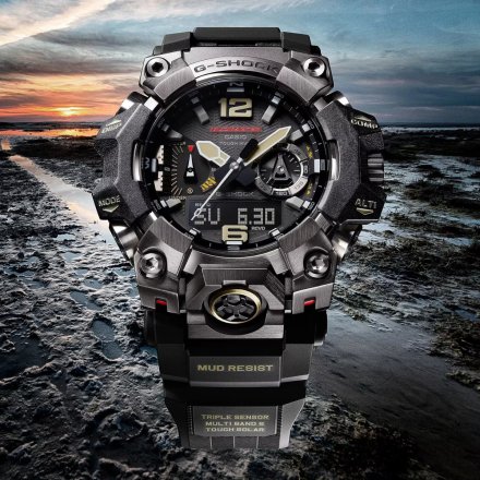 Czarny zegarek Męski Casio G-Shock Mudmaster Carbon Core GWG-B1000-1AER