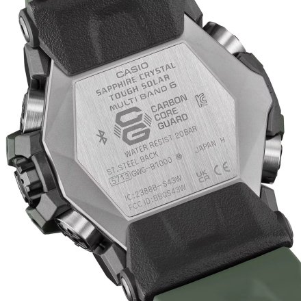 Zielony zegarek Męski Casio G-Shock Mudmaster Carbon Core GWG-B1000-3AER