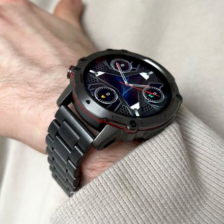 Smartwatch męski z funkcją rozmowy Rubicon RNCF18 czarny SMARUB271