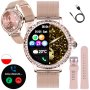 Smartwatch damski z funkcją rozmowy Rubicon RNCF19 różowe złoto SMARUB274