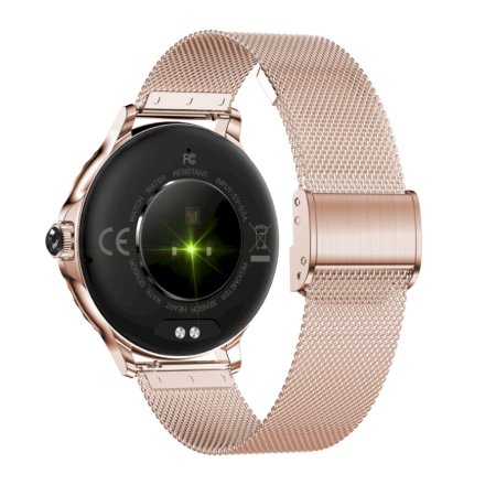 Smartwatch damski z funkcją rozmowy Rubicon RNCF19 różowe złoto SMARUB274