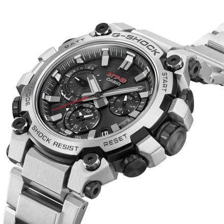 Srebrny zegarek Męski Casio Limitowana Edycja MTG-B3000D-1AER G-Shock Exclusive Premium