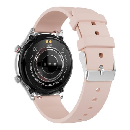 Smartwatch damski z funkcją rozmowy Rubicon RNCF20 srebrny SMARUB276