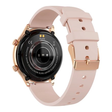 Smartwatch damski z funkcją rozmowy Rubicon RNCF20 złoto różowe SMARUB277