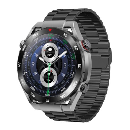 Smartwatch męski z funkcją rozmowy Rubicon RNCF22 czarny SMARUB281