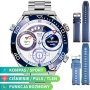 Smartwatch męski z funkcją rozmowy Rubicon RNCF22 srebrny SMARUB282