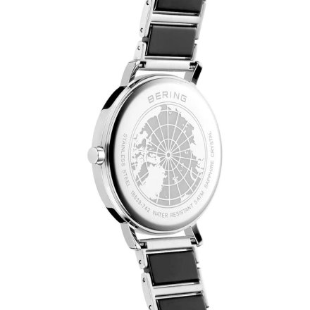  Ceramiczny Srebrny   zegarek Bering 18539-742 CERAMIC