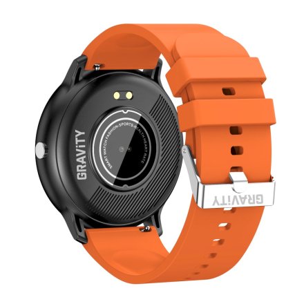 GRAVITY GT1-9 czarno-pomarańczowy smartwatch z pomiarem ciśnienia