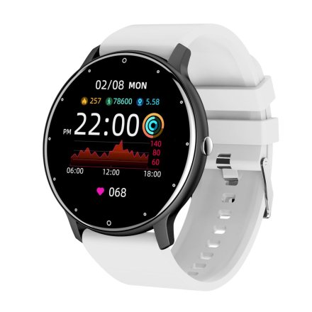 GRAVITY GT1-11 czarno-biały smartwatch z pomiarem ciśnienia