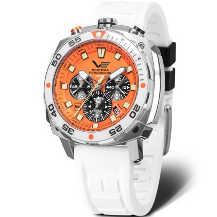 Zegarek Vostok Europe Systema Periodicum Neon pomarańczowy VK67-650A723