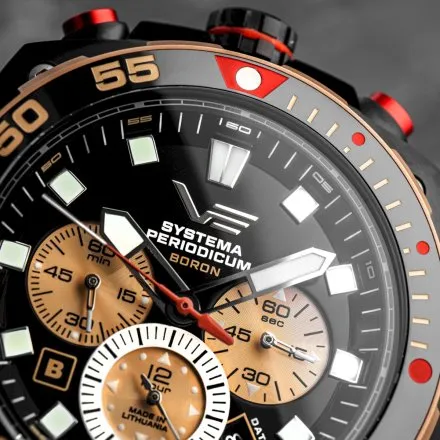 Zegarek Vostok Europe Systema Periodicum Boron czarny VK67-650E721