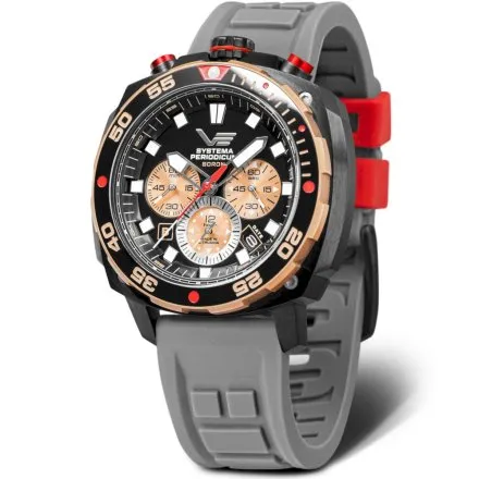 Zegarek Vostok Europe Systema Periodicum Boron czarny VK67-650E721
