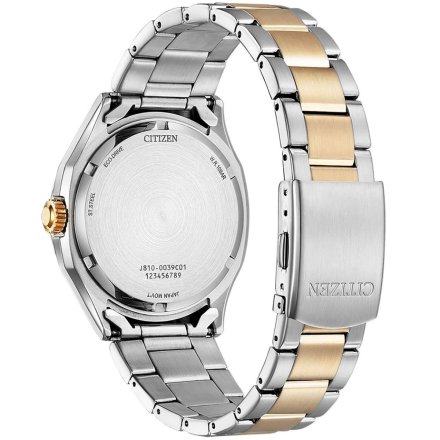 Klasyczny złoto-srebrny zegarek męski Citizen Eco Drive AW1756-89A