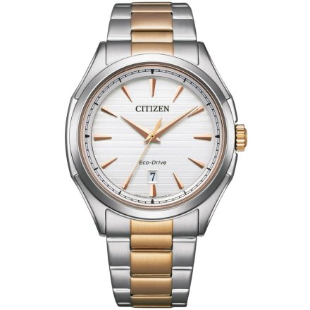 Klasyczny złoto-srebrny zegarek męski Citizen Eco Drive AW1756-89A