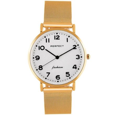 Złoty damski zegarek z bransoletą PERFECT F332-02