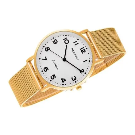 Złoty damski zegarek z bransoletą PERFECT F332-02