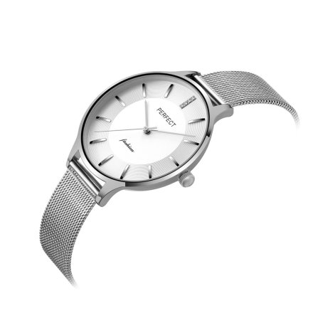 Srebrny damski zegarek z bransoletą PERFECT F353-01