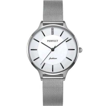 Srebrny damski zegarek z bransoletą PERFECT F353-02