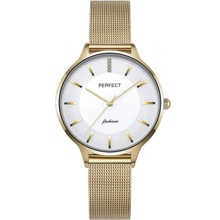Złoty damski zegarek z bransoletą PERFECT F353-03