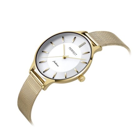 Złoty damski zegarek z bransoletą PERFECT F353-03