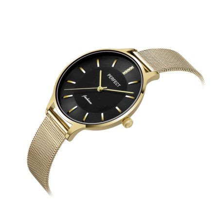 Złoty damski zegarek z bransoletą PERFECT F353-05